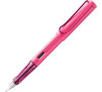 LAMY safari neonpink - Fountain Pen with ergonomic grip & polished steel nib in size M - ideal for any Writing & Calligraphy - including LAMY T 10 blue cartridge - Right-Handed