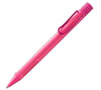 Lamy safari neonpink - Ballpoint Pen with ergonomic grip & line width M - for pleasant long writing - made of robust ASA plastic - including large capacity refill M 16 in black