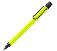 Lamy safari neonyellow - Ballpoint Pen with ergonomic grip & line width M - for pleasant long writing - made of robust ASA plastic - including large capacity refill M 16 in black