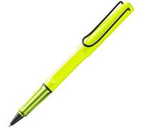 Lamy safari neonyellow - Rollerball Pen with ergonomic grip & line width M - for pleasant long writing - made of robust ASA plastic - including rollerball refill M 63 in black