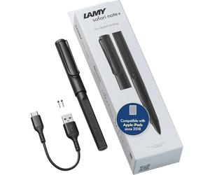 LAMY safari note+ all black iPad Pen -Stylus Pen with palm rejection, tilt sensitivity & ergonomic grip - compatible with various iPad models & generations - up to 10 hours battery life