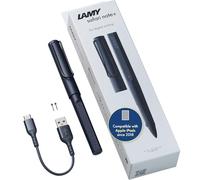 LAMY safari note+ steel black iPad Pen - Stylus Pen with palm rejection, tilt sensitivity & ergonomic grip - compatible with various iPad models & generations - up to 10 hours battery life