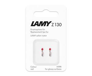 LAMY safari note+ Stylus Pen replacement tips in red (2 pcs.) - replaceable LAMY Z130 tip - Stylus Pen tips for the Apple Pencil alternative LAMY safari note+