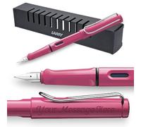 Lamy Safari Pink Fountain pen + Engraving (Extra fine nib)