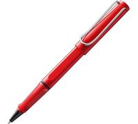 Lamy safari red - Rollerball Pen with ergonomic grip & line width M - for pleasant long writing - made of robust ASA plastic - including rollerball refill M 63 in blue