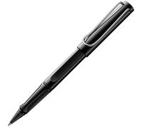LAMY safari roll-ink black - Ink Cartridge Rollerball Pen with ergonomic grip & line width M - for pleasant long writing - made of robust ASA plastic - including LAMY T10 blue cartridge
