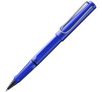 LAMY safari roll-ink blue - Ink Cartridge Rollerball Pen with ergonomic grip & line width M - for pleasant long writing - made of robust ASA plastic - including LAMY T10 blue cartridge