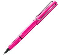 LAMY safari roll-ink pink - Ink Cartridge Rollerball Pen with ergonomic grip & line width M - for pleasant long writing - made of robust ASA plastic - including LAMY T10 blue cartridge