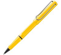 LAMY safari roll-ink yellow - Ink Cartridge Rollerball Pen with ergonomic grip & line width M - for pleasant long writing - made of robust ASA plastic - including LAMY T10 blue cartridge