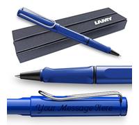 Lamy Safari Rollerball Pen - Personalised with Engraving and GIFT BOX (Blue)