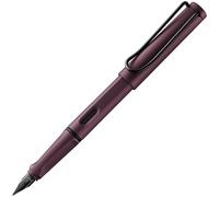 LAMY safari scarlet - Fountain Pen with ergonomic grip & polished Left-Handed steel nib (LH) in size M - ideal for any Writing & Calligraphy - including LAMY T 10 blue cartridge
