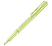 Lamy Safari Springgreen Rollerball Pen - Timeless Classic Pen with Ergonomic Grip & M Line Width - Robust ASA Plastic Housing - with M 63 Rollerball Refill in Blue