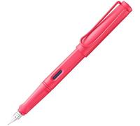 LAMY safari sunset - Fountain Pen with ergonomic grip & polished steel nib in size M - ideal for any Writing & Calligraphy - including LAMY T 10 blue cartridge - Right-Handed