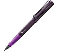 LAMY safari violet-blackberry - Fountain Pen with ergonomic grip & polished steel nib in size F - ideal for any Writing & Calligraphy - including LAMY T 10 blue cartridge - Right-Handed