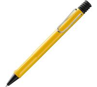 Lamy safari yellow - Ballpoint Pen with ergonomic grip & line width M - for pleasant long writing - made of robust ASA plastic - including large capacity refill M 16 in blue