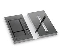 Lamy Set of 3 in 1 Multifunctional Writing Instrument in Lacquer Finish Paper Notebook DIN A6 Soft Cover Black - Includes Gift Packaging