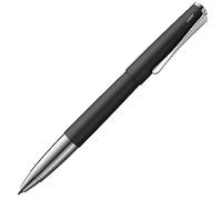 Lamy studio black - rollerball pen in elegant metal barrel - with propeller-shaped clip & in line width M M 63 rollerball refill in black