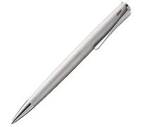 Lamy studio brushed - ballpoint pen in elegant stainless steel casing - with propeller-shaped clip - incl. giant refill M 16 in line width M in black
