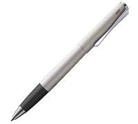Lamy studio brushed - rollerball pen in elegant metal barrel - with propeller-shaped clip & in line width M M 63 rollerball refill in black