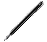 Lamy studio pianoblack - ballpoint pen in elegant stainless steel casing - with propeller-shaped clip - incl. giant refill M 16 in line width M in black