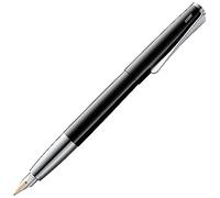 Lamy studio pianoblack - Fountain Pen in elegant metal body - 14 ct. gold nib, partially platinum-plated & in nib size M - incl T 10 blue ink cartridge