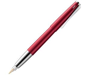 Lamy studio pianored - Fountain Pen in elegant metal body - 14 ct. gold nib, partially platinum-plated & in nib size OB - incl T 10 blue ink cartridge