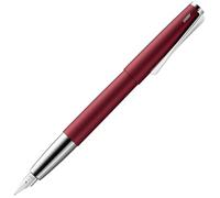 Lamy studio royalred - Fountain Pen in elegant metal body - steel nib, partially platinum-plated & in nib size M - incl T 10 blue ink cartridge