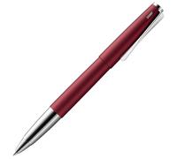 Lamy studio royalred - rollerball pen in elegant metal barrel - with propeller-shaped clip & in line width M M 63 rollerball refill in black