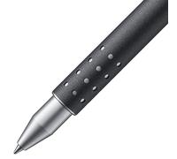 LAMY swift 335 Rollerball Pen - Rollerball Pen in Black and Green Paint Surface with Stainless Steel Dots and Retractable Clip - With M 66 B Refill - Line Width M