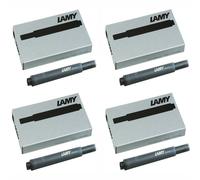 LAMY Black T10 Fountain Pen Ink Cartridges 4 Packs (LAM-T10-BLK4PAC)