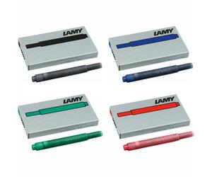 LAMY T10 Fountain Pen Ink Cartridges - Mix Pack of 4 Assorted (20 Cartridges)