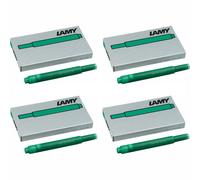 LAMY T10 Green Fountain Pen Ink Cartridges - Pack of 4 (20 Cartridges)
