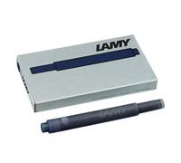 LAMY T10 Ink cartridges with Large Ink Capacity - Suitable for All Lamy Fountain Pen Models - Contents 1.25 ml per Cartridge - 5 Pieces per Pack - Ink Color Blue-Black