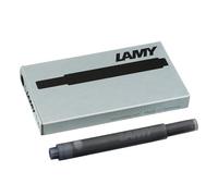 LAMY T10 Ink cartridges with Large Ink Capacity - Suitable for All Lamy Fountain Pen Models - Contents 1.25 ml per Cartridge - 5 Pieces per Pack - Ink Color Black