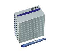 LAMY T10 Set of 10 Erasable Ink Cartridges with Large Ink Supply - Suitable for All Lamy Cartridge Fountain Pen Models - Contents 1.25 ml per Cartridge - 5 Pieces per Pack - Ink Colour Blue