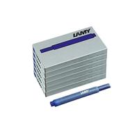 LAMY T10 Set of 6 Erasable Ink Cartridges with Large Ink Supply - Suitable for All Lamy Cartridge Fountain Pen Models - Contents 1.25 ml per Cartridge - 5 Pieces per Pack - Ink Colour Blue