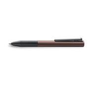 Lamy tipo Al/K rollerball pen, 339 rollerball pen made of high-gloss plastic in coffee with integrated clip lever mechanism, M 66 rollerball refill, blue line width B, 1 piece (1 pack)