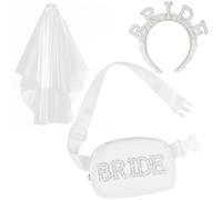 Lamyba Bachelorette Gifts for Bride,Bride Gifts,Bride Fanny Pack,Hair Claw Clip and Sunglasses,Bride to be Gifts,Bachelorette Party Decorations,Favors,Accessories,Bridal Shower/Wedding Gifts, Waist