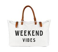 Lamyba Beach Tote Bag for Women Waterproof Sandproof, White, XL