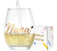 Lamyba Nana Gifts for Grandma, Mother's Day Gifts - Nana Wine Glass, Unique Birthday Gift Ideas, Perfect Presents for Halloween/Thanksgiving Day/Christmas Day