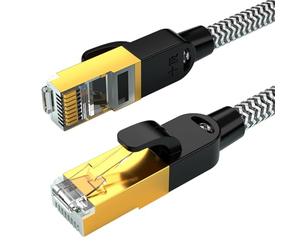 Lan Network Patch Cable - Gigabit Data Transmission, 6.1MM Ethernet Connector Wire, Stable Internet Link, Shielded Signal Protection With Router Connectivity | Durable Indoor Networking Accessory For