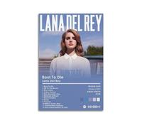 Lana Del Poster Rey Born To Die Music Album Canvas Album Cover Limited Edition Posters Wall Art Print Aesthetic Living Room Decor Painting Poster for Home Office Decorations 20x30inch(50x75cm)