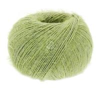LANA GROSSA Per Fortuna GOTS Light Summer Fluffy Yarn with Cotton, Hand Knitting Yarn Made of 74% Cotton (Organic) and 26% Polyamide, 50 g Wool for Knitting and Crocheting, 190 m Yarn FB 43