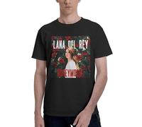 Lana Singer Del* Rey Men Shirt Vintage Tour Merch Men's T-Shirt - Soft Cotton Short Sleeve Tee, Graphic Music Band Tshirt for Fans Gift, Casual Streetwear X-Large