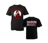 Lana UK and Ireland Tour Del Rey T-Shirt, Funny Beautiful American Singer England Europe Trip Concert Fan Shirt, Gift Unisex Tee Top (Black, 12 Years)