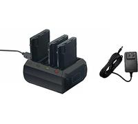 LANADO 4-Slot Charging Cradle for Zebra TC70/TC70X/TC72/TC77, 5V Output, Black Battery Charger