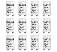 LANAFAY 12Pcs Fluorescent Light Starter Switches, 4-65W 200-240V, T8/T12 FSU Starter for Fluorescent Tubes Lamps and Lights