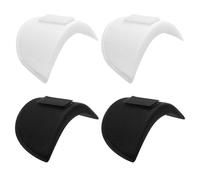 LANAFAY 2 Pairs Shoulder Pads Thickness 1.5cm, Anti-Slip Sponge Shoulder Enhancer without Sewing, Detachable Breathable Foam Shoulder Pads For Women Men Costume Sloping High Low Shoulders(Black+White)
