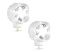 LANAFAY 2Pcs Headlights for Croc Shoes, Shoes Headlights with 3 Light Modes, LED lights for Shoe Charms Decoration with IPX5 Waterproof for Adults Kids Gift, Walking, Night Running(White)