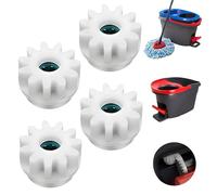 LANAFAY 4Pcs Spin Mop Replacement Parts Compatible with Vileda, One Way Bearing Sprockets Pedal Repair Replacement, Spin Mop Bucket Gear Replacement Part for Vileda and More Rotation Mop
